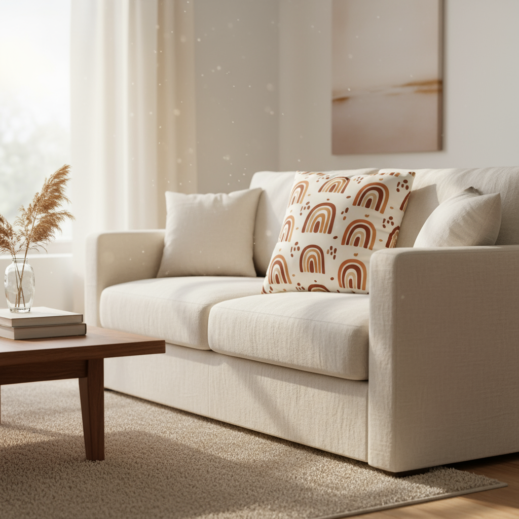 Boho Rainbow Pillowcase for Cozy Home Decor