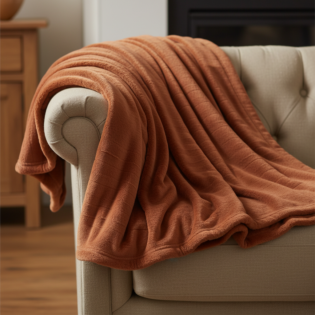 Minky Blanket Throw - Cozy Soft Plush Throw for Ultimate Comfort