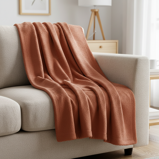 Minky Blanket Throw - Cozy Soft Plush Throw for Ultimate Comfort