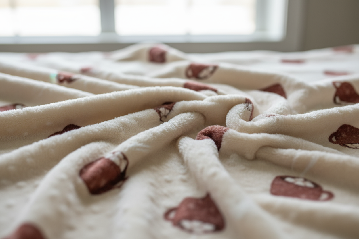 Minky Blanket - Cozy Mug Design