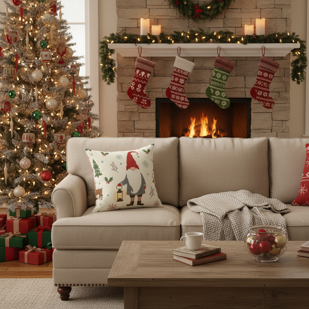 Christmas Gnome Pillow