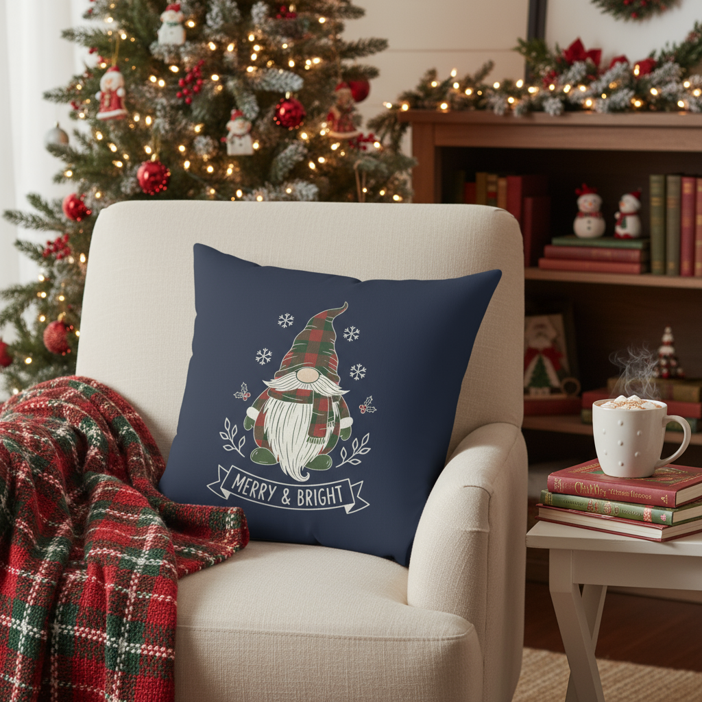 Holiday Gnome Pillow