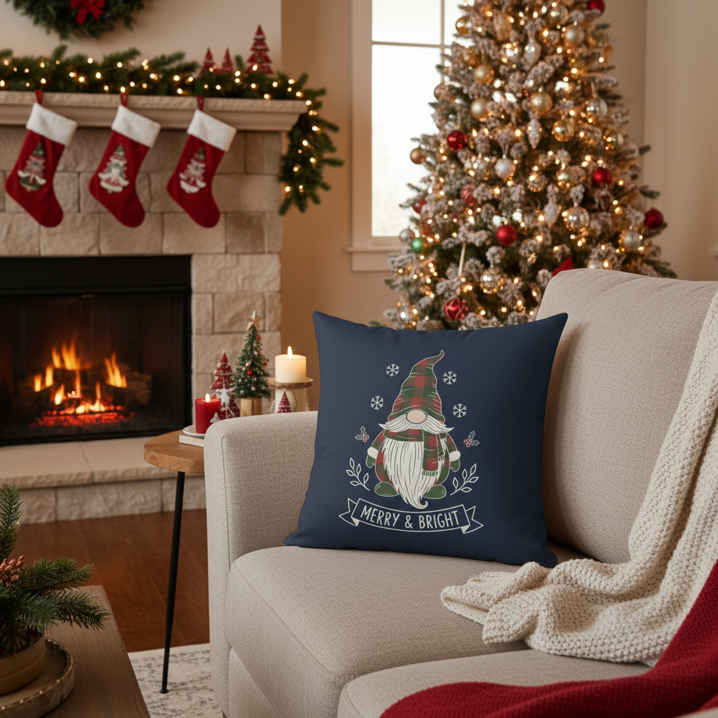 Holiday Gnome Pillow