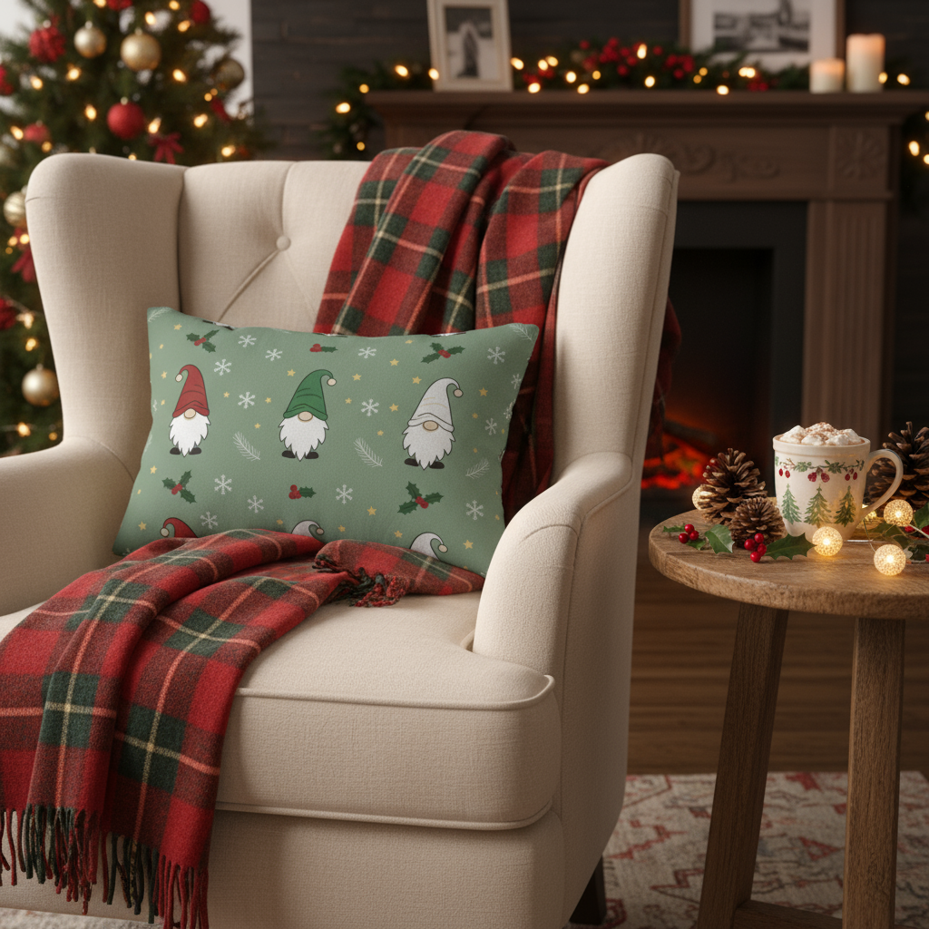 Christmas Gnome Pillow