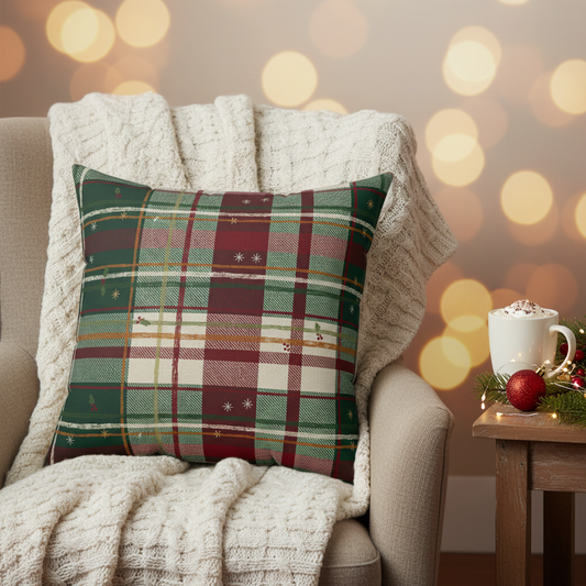 Christmas Plaid Pillow
