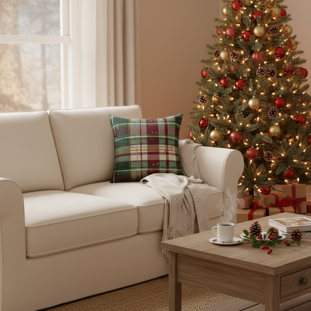 Christmas Plaid Pillow