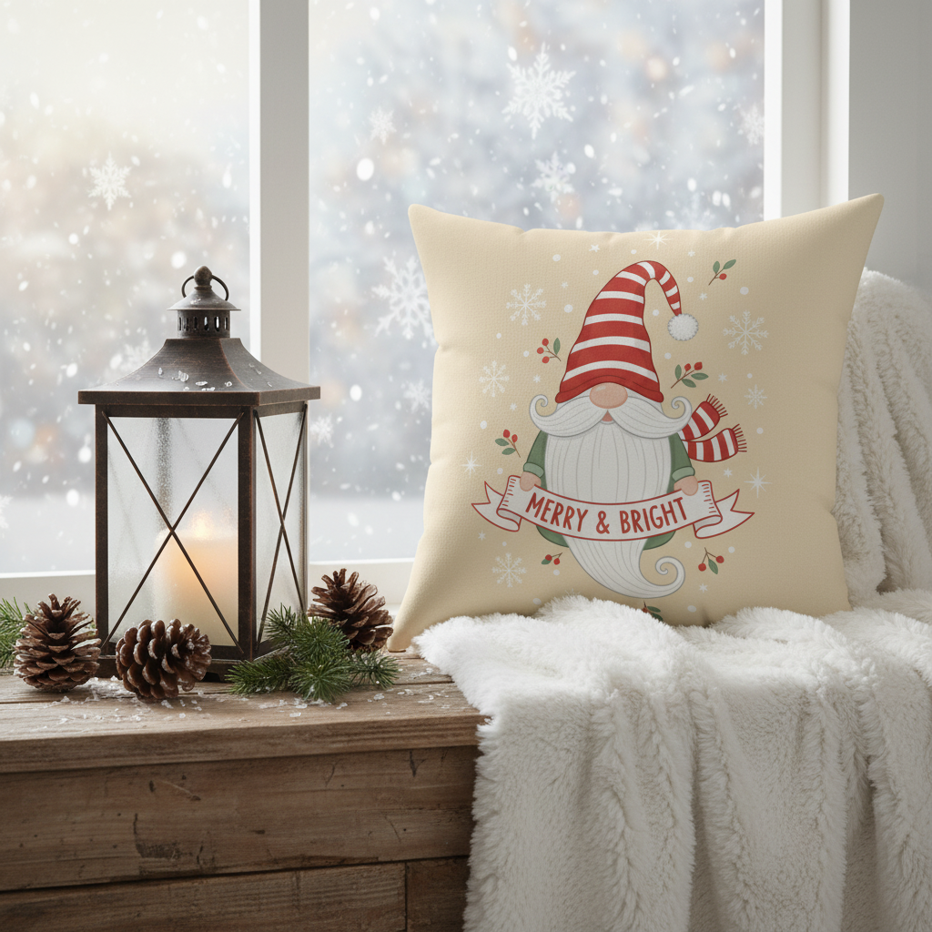 Holiday Gnome Pillow
