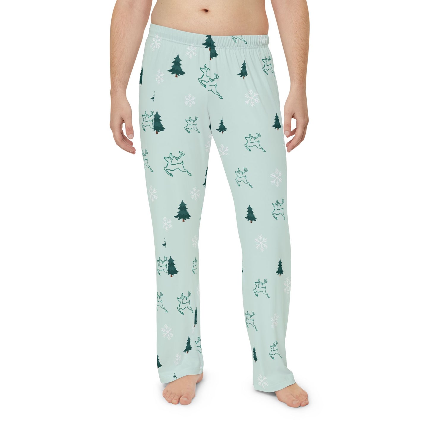 Cozy Holiday Men Pajama Pants, Festive Loungewear