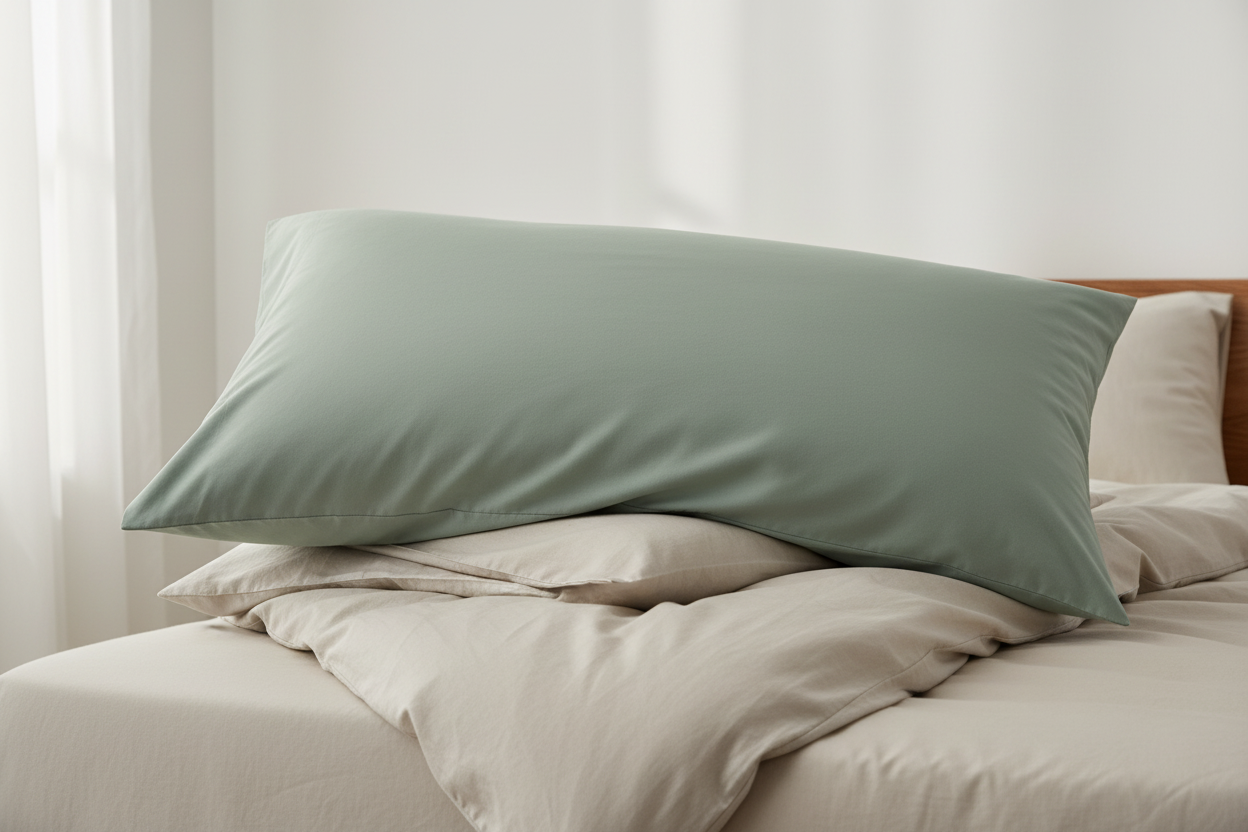 Sage Green Microfiber Pillowcase Soft Breathable Cover