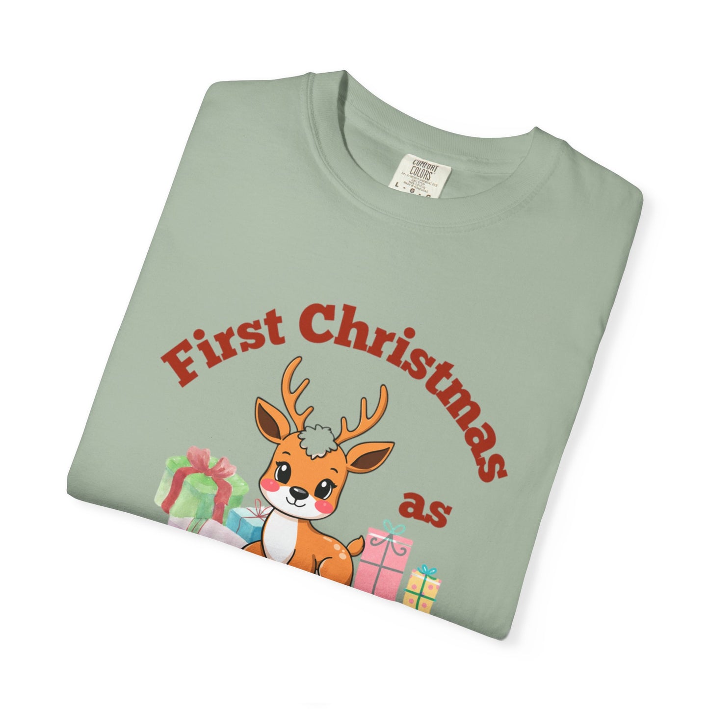 Unisex Christmas Auntie T-shirt - Cute Reindeer Design for New Aunts