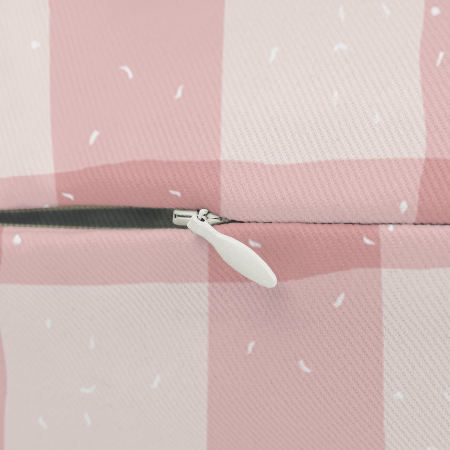 Cozy Pink Check Lumbar Pillow | Decorative Cushion for Home, Throw Pillow