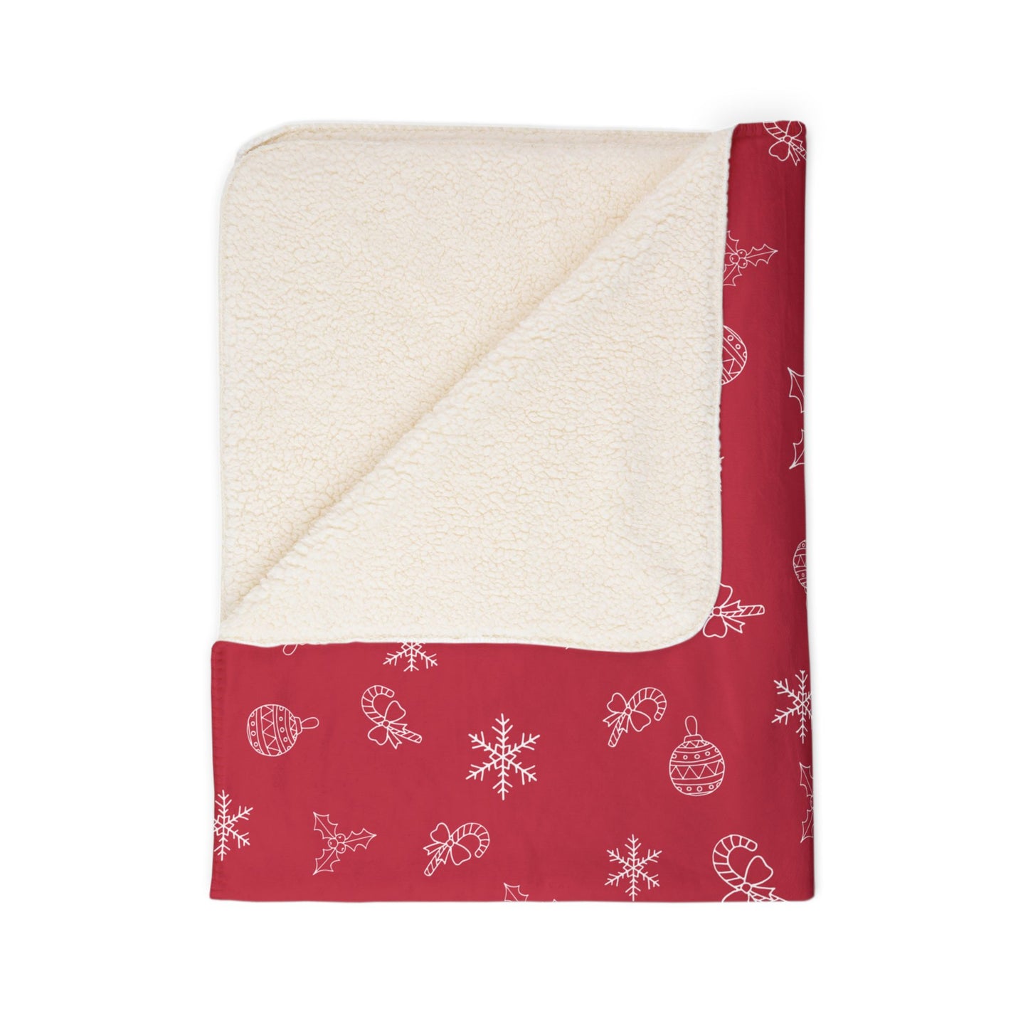 Holiday Fleece Sherpa Blanket