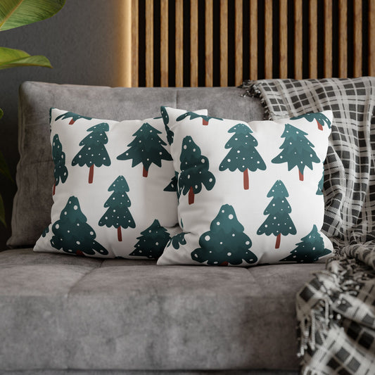 Gemütlicher Weihnachtsbaum-Kissenbezug