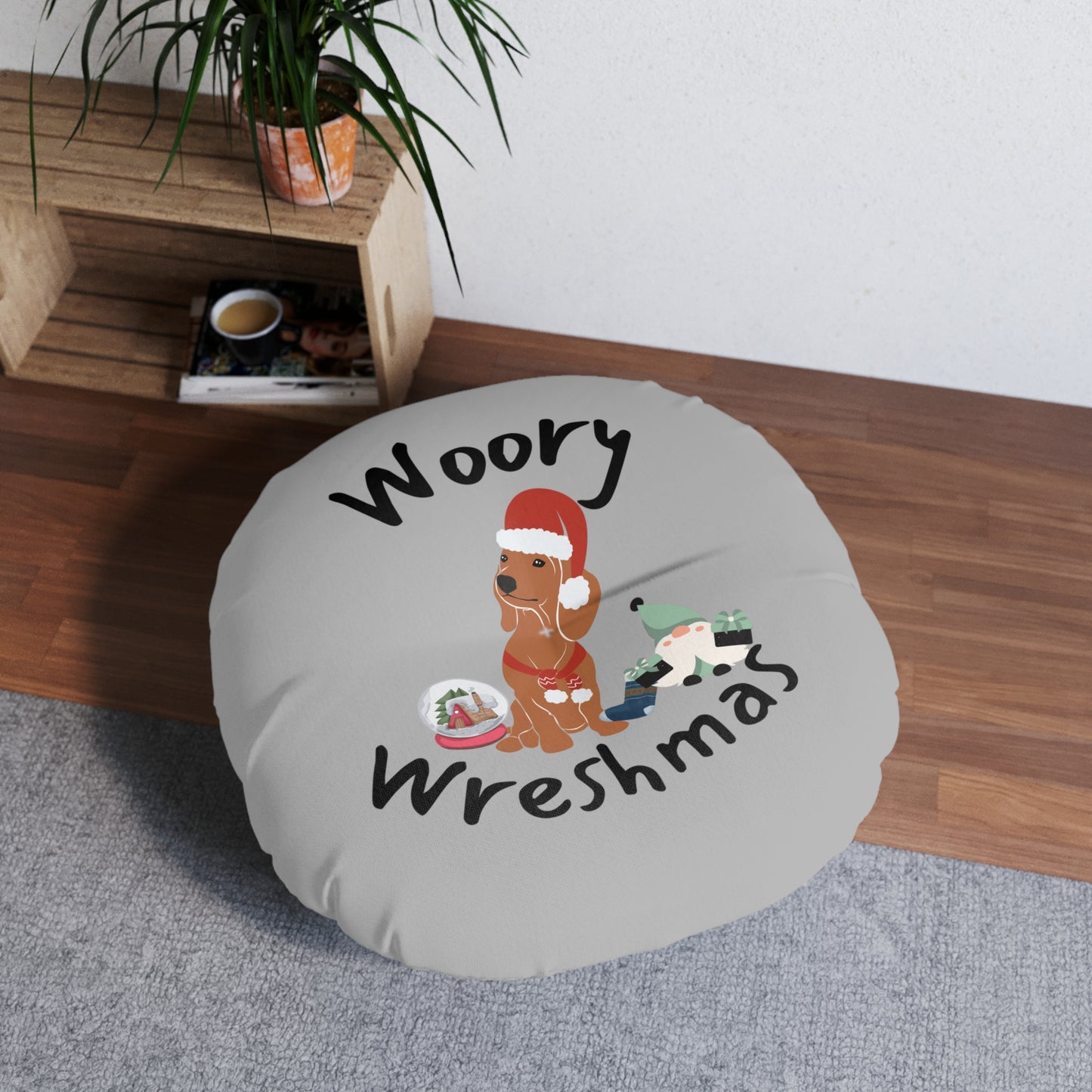 Cozy Holiday Dog Pillow  - Christmas