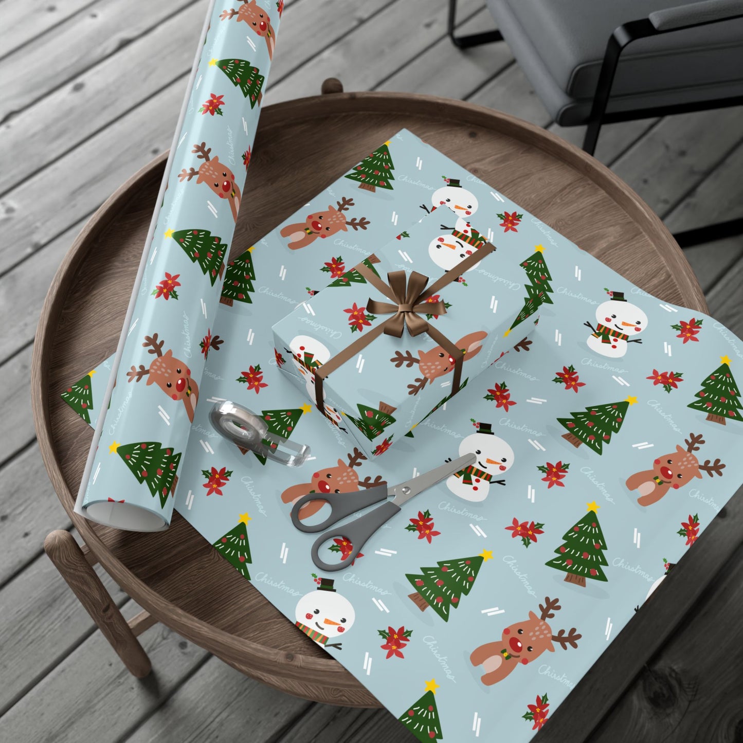 Christmas gift wrap paper