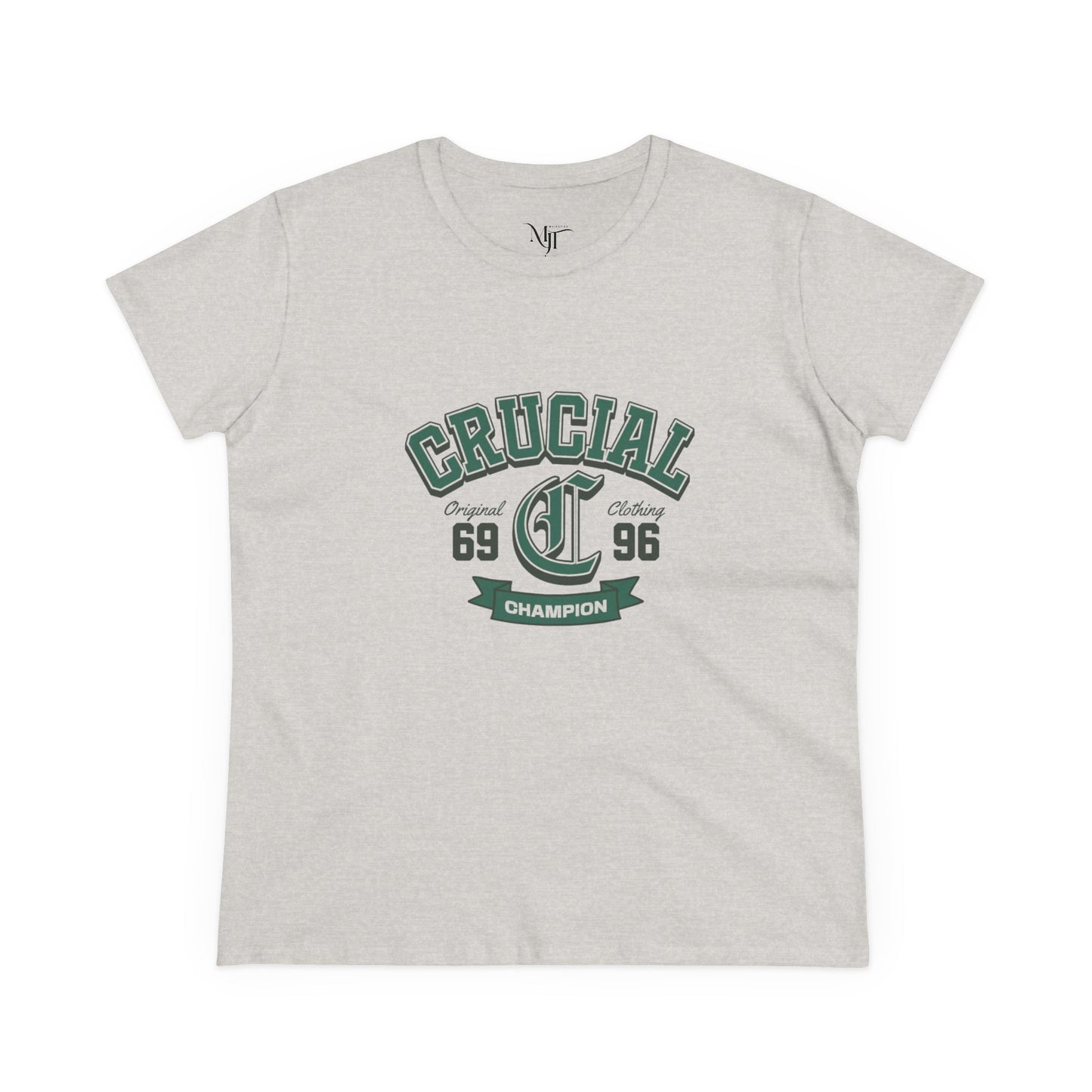 Cotton Tee for Women - Casual Comfort for Everyday and Special Occasions, gift for her, birthday gift for friends or family, midweight shirt, shirt for teens and adults, 69, 96, crucial, curved text shirt, cute white, baby pink and ash shirt.