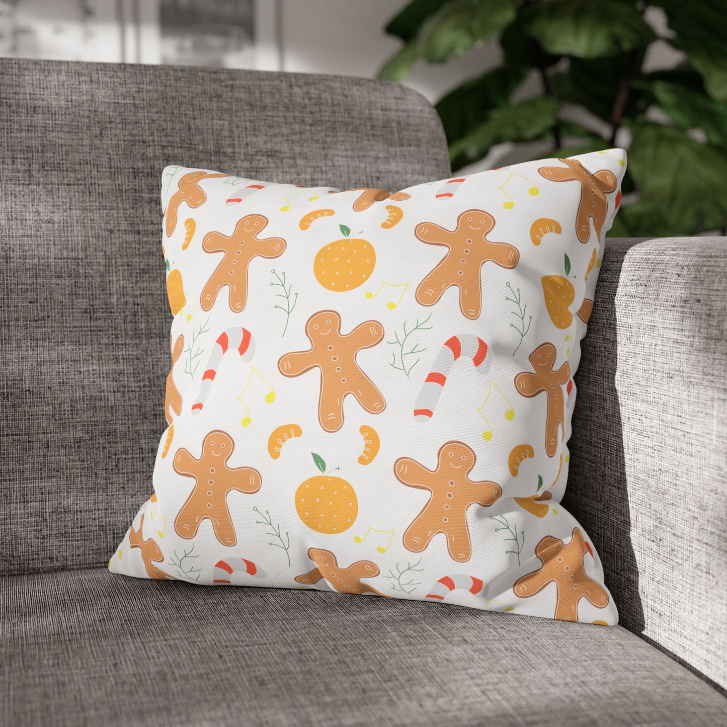 Christmas Square Pillow match with pajamas