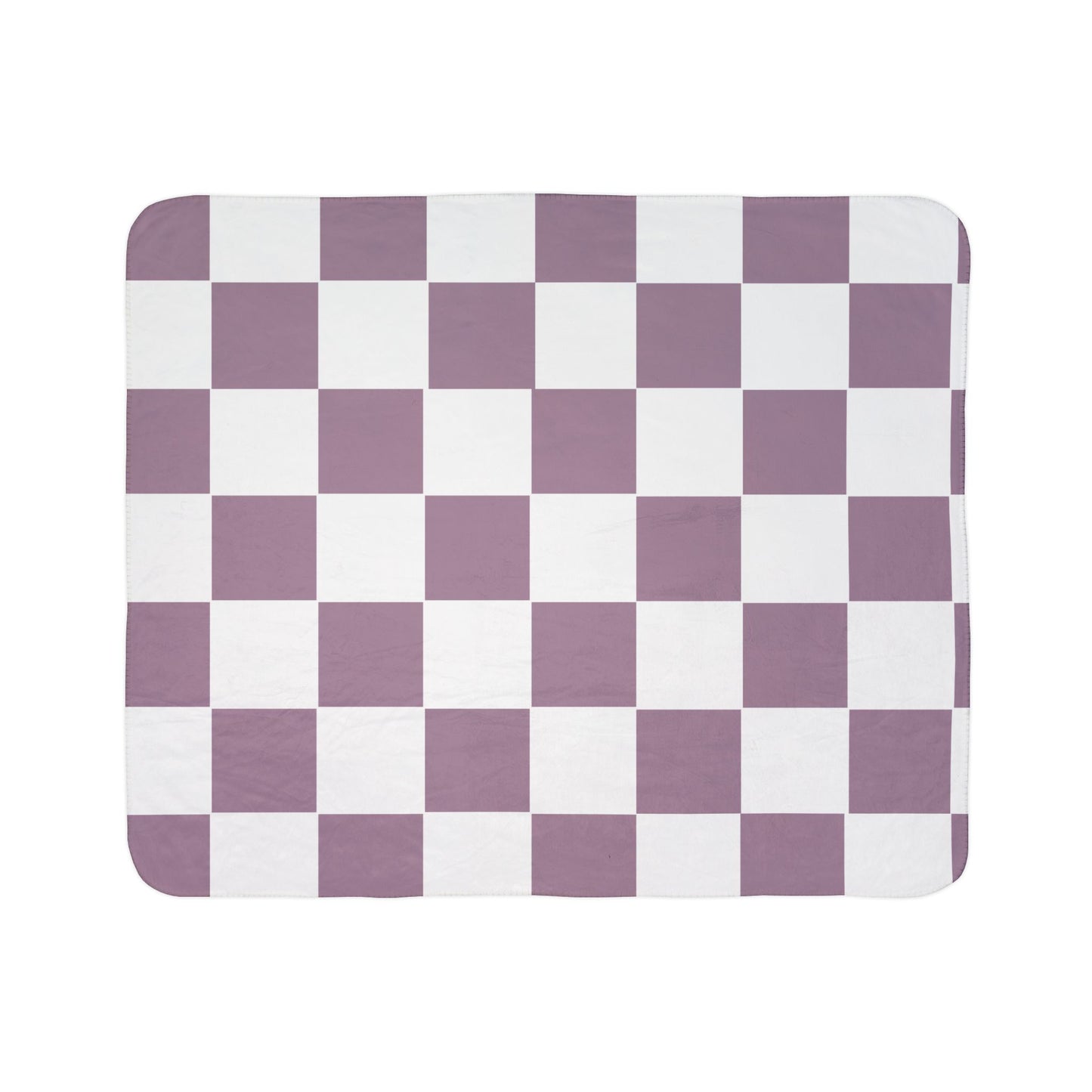 Cozy Checkerboard Fleece Sherpa Blanket - Perfect for Home Decor