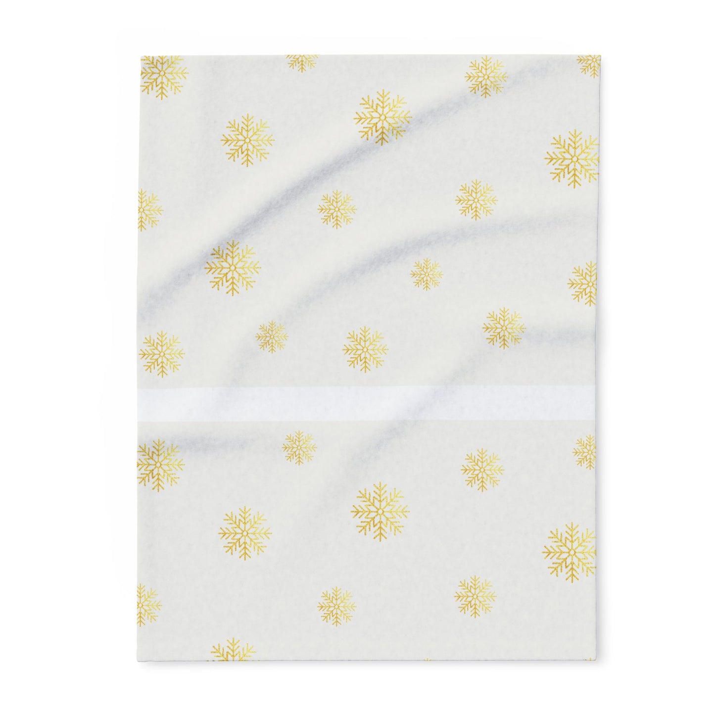 Fleece Blanket - Cozy Winter Snowflake Pattern, Holiday Gift, Soft Luxury Throw