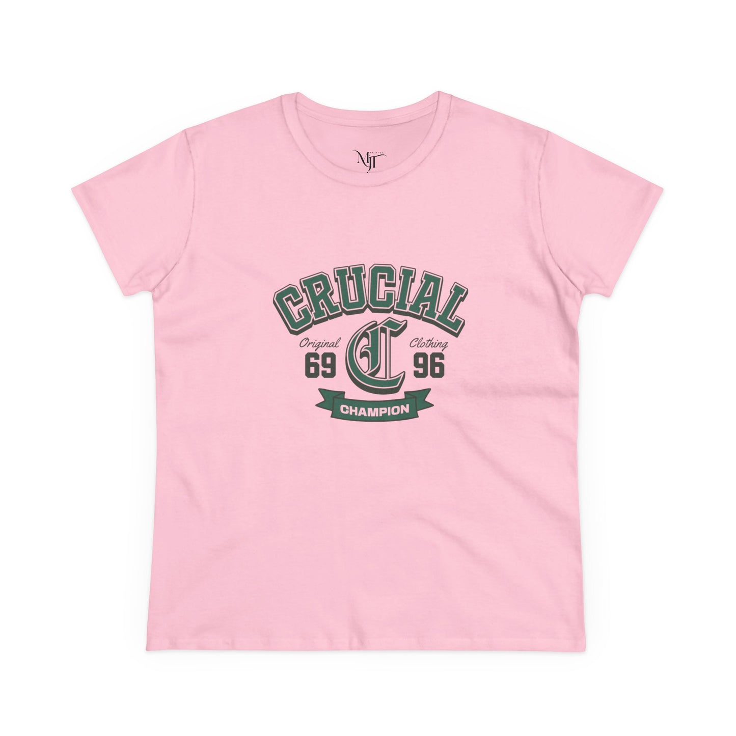 Cotton Tee for Women - Casual Comfort for Everyday and Special Occasions, gift for her, birthday gift for friends or family, midweight shirt, shirt for teens and adults, 69, 96, crucial, curved text shirt, cute white, baby pink and ash shirt.