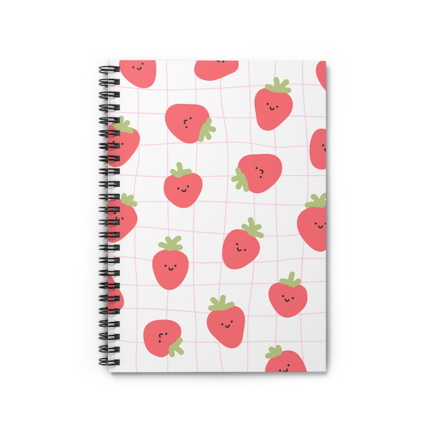 Cute Strawberry Spiral Notebook - Perfect for Journaling