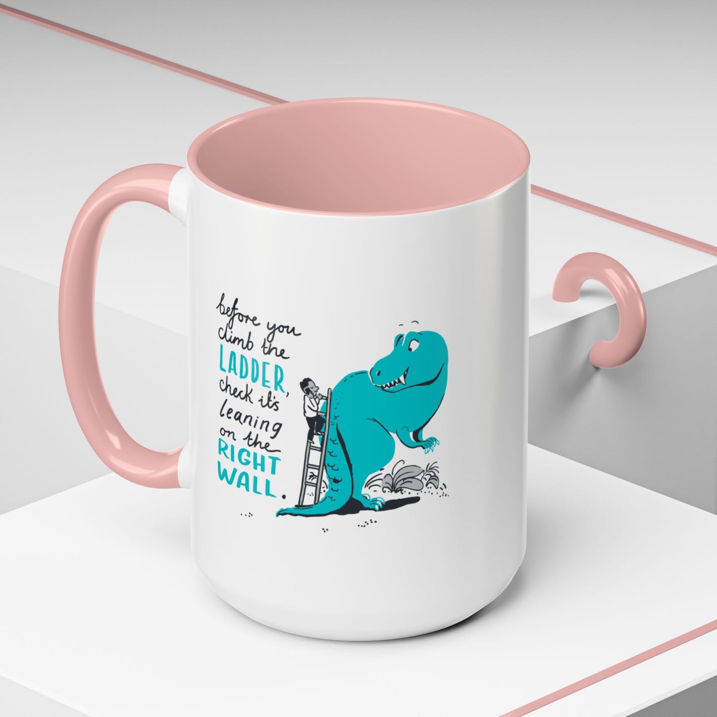 Motivational Coffee Mug with Fun Dinosaur Design | Perfect Gift for Office, Home, and Special Occasions