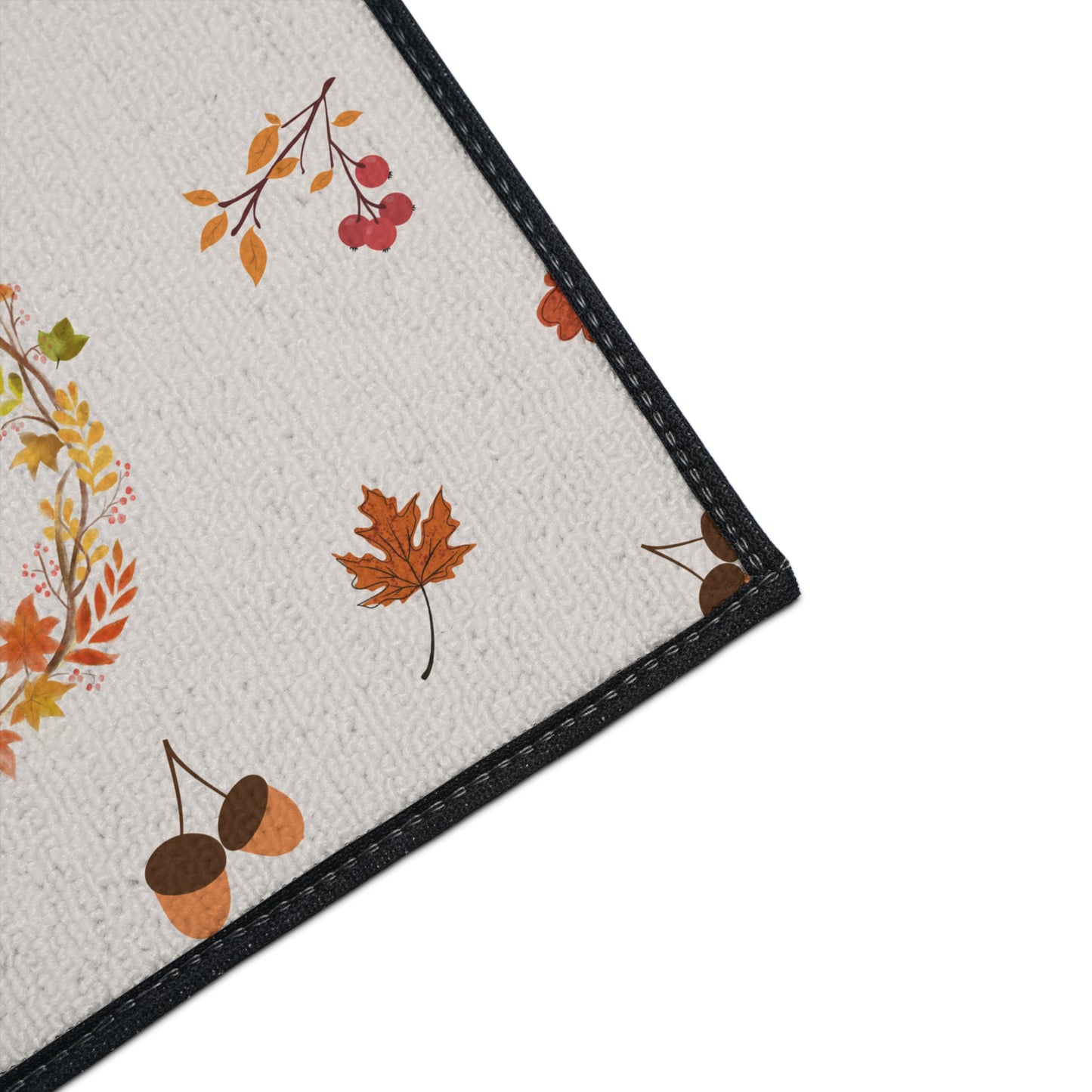 Floor Mat - Autumn-Themed Heavy Duty Rug, Fall Decor, Pet-Friendly, Cozy Living Room Accent