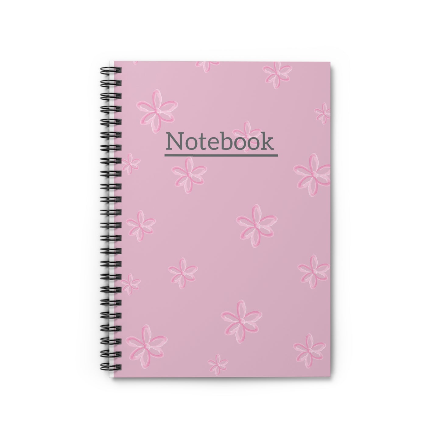 Pink Floral Spiral Notebook - Perfect for Journaling & School