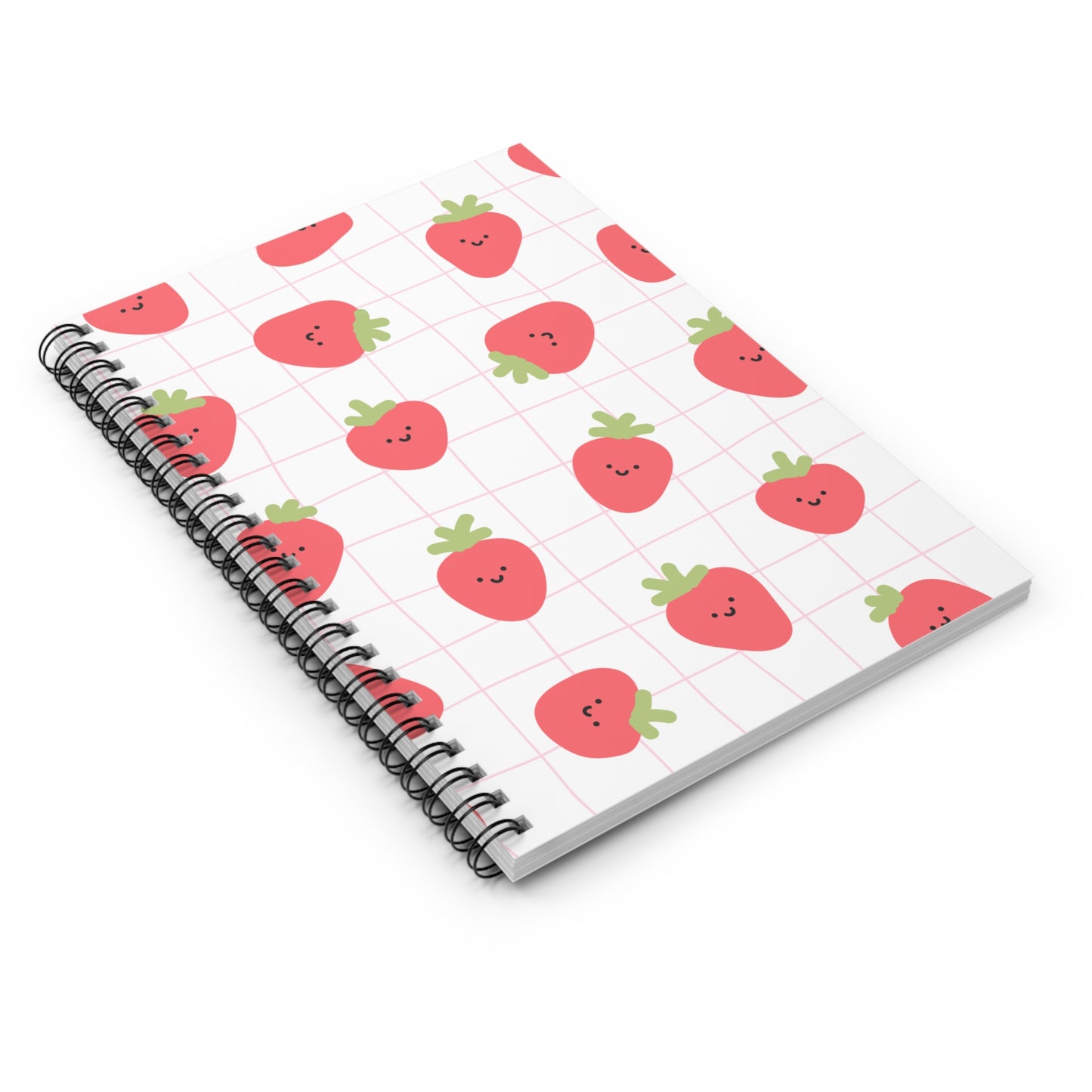Cute Strawberry Spiral Notebook - Perfect for Journaling