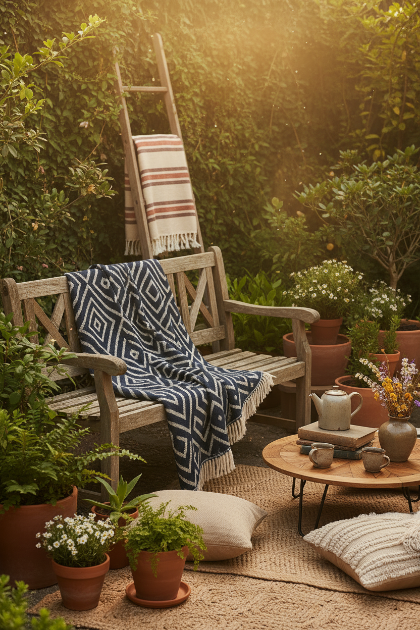 Bohemian Blanket Outdoors