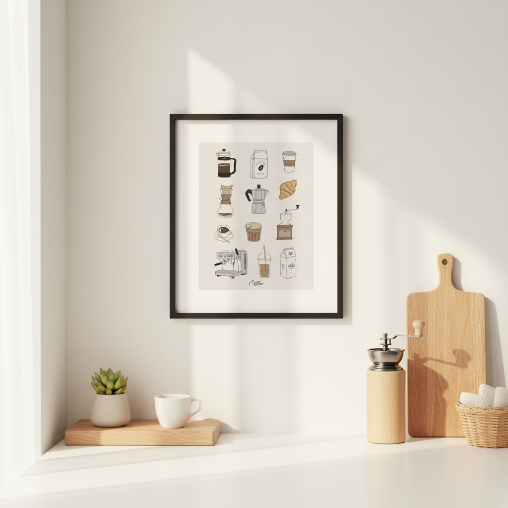Coffee Poster 11x14 - Lifestyle