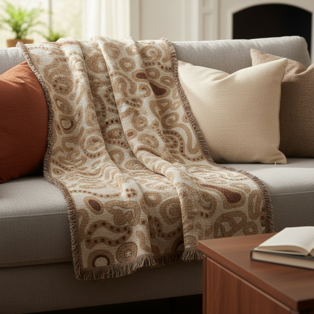 Cozy Woven Blanket - Living Room