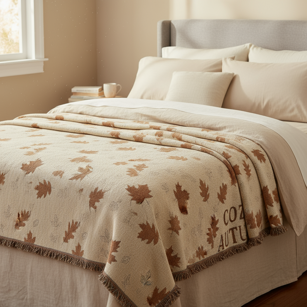 Fall Woven Blanket - Bedroom