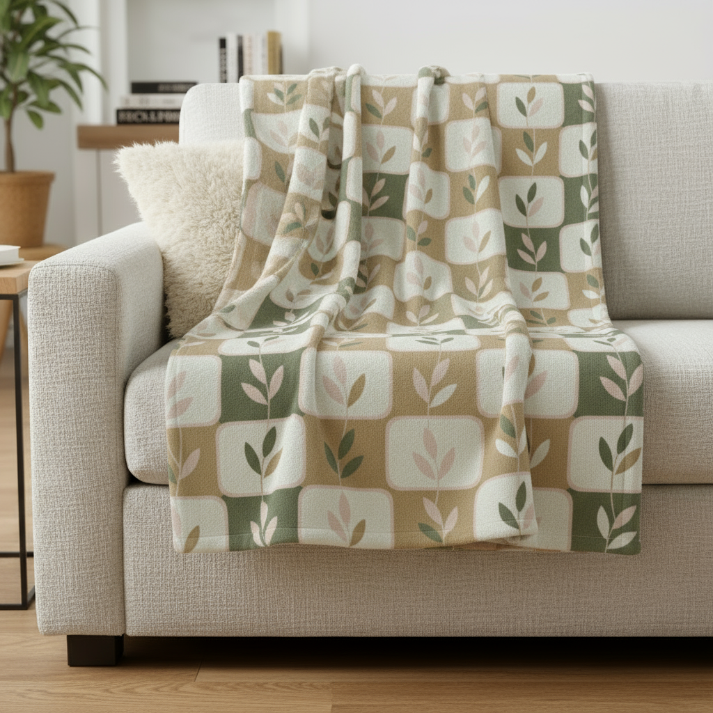 Floral Minky Blanket