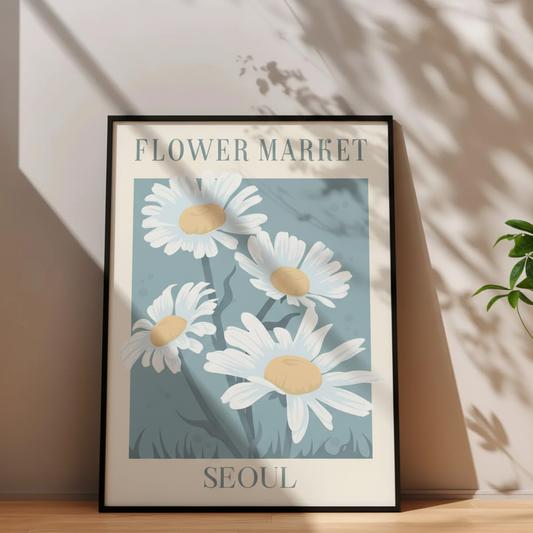 Flower Market Seoul Framed - Mockup 3 Fixed