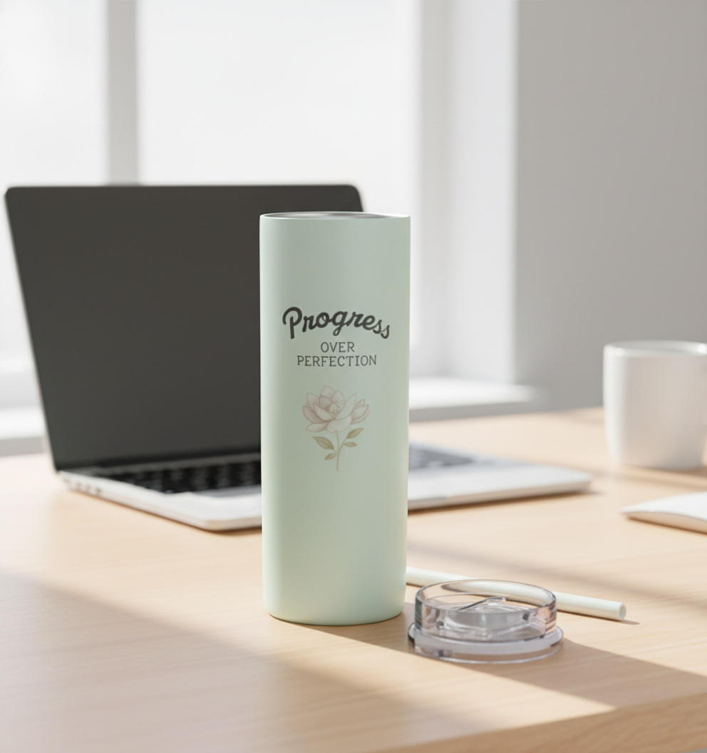 Mint Progress Tumbler Desk