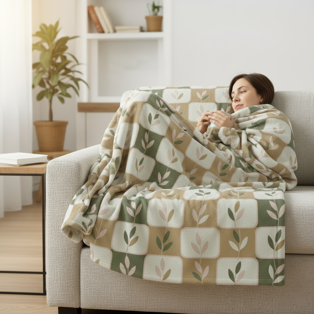 Floral Minky Blanket