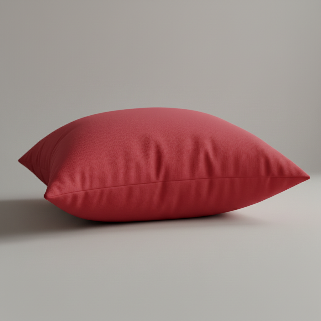  red accent pillow spun polyester throw pillow