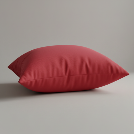  red accent pillow spun polyester throw pillow