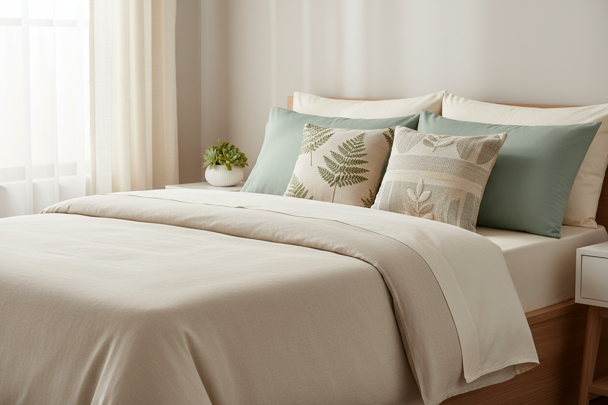 Sage Green Microfiber Pillowcase bedroom bedding