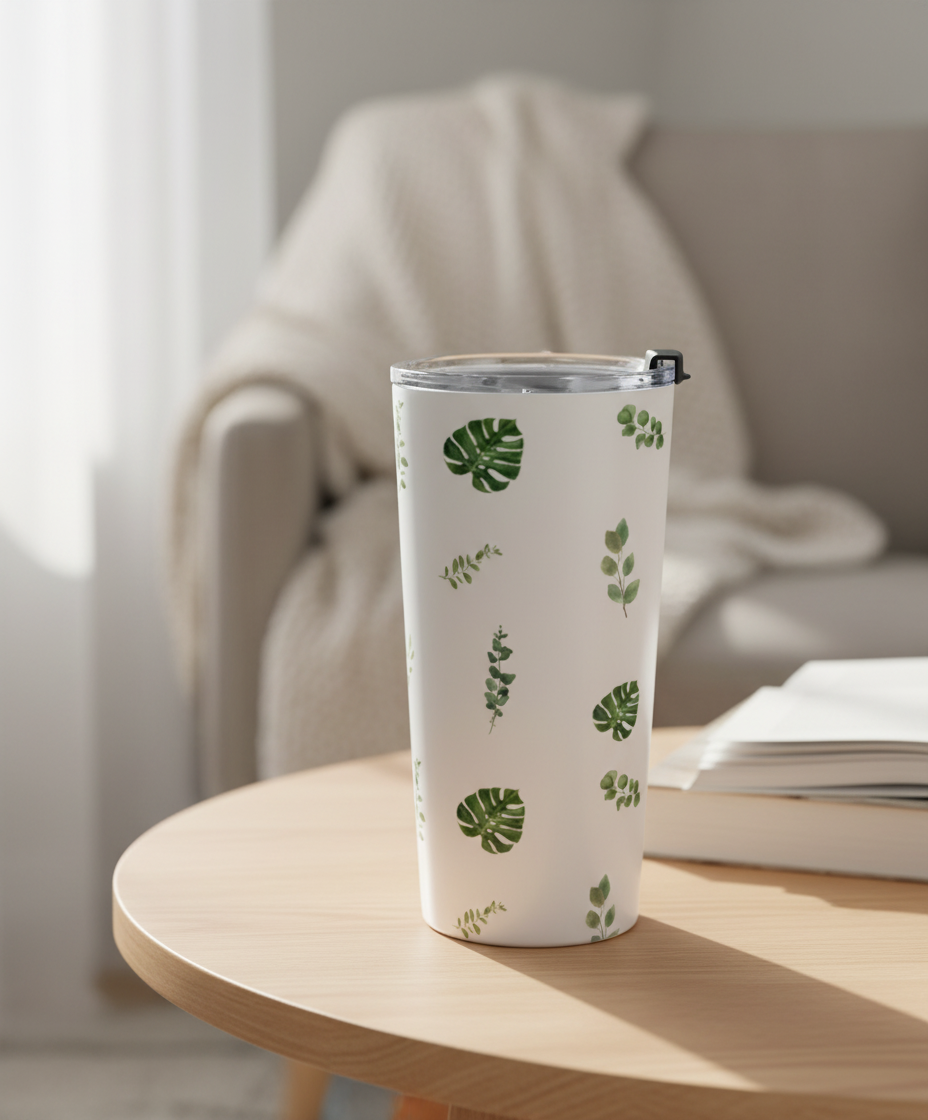 Tropical Leaf Tumbler Coffee Table