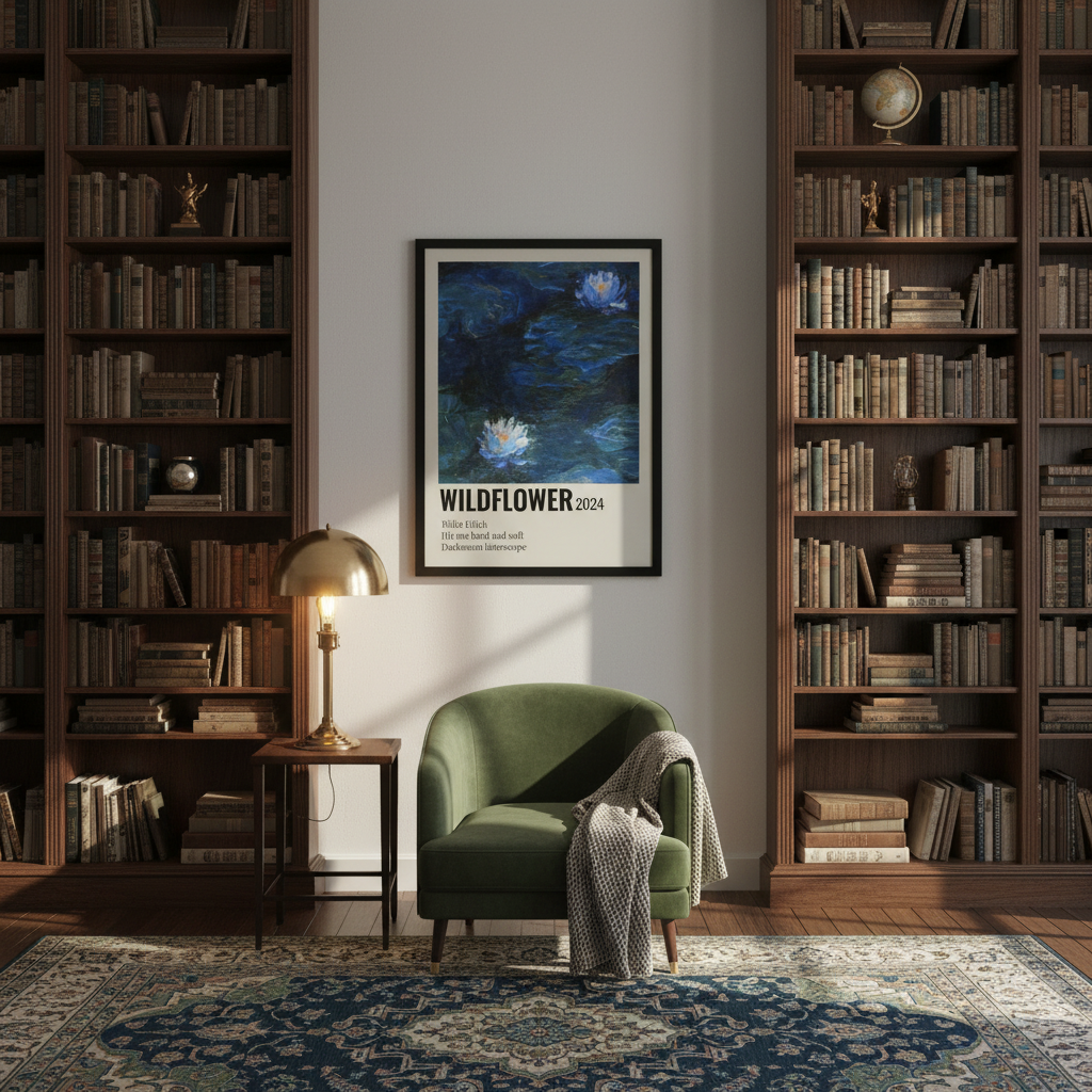 Wildflower Poster Home Library