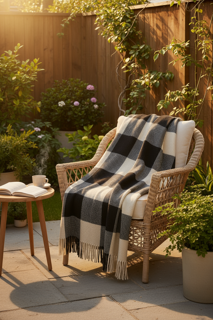 Woven Blanket Outdoors
